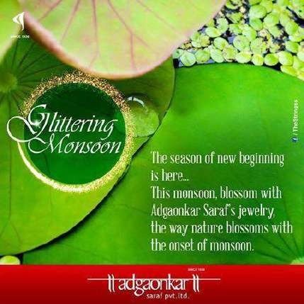 Adgaonkar Saraf Glittering Monsoon creative