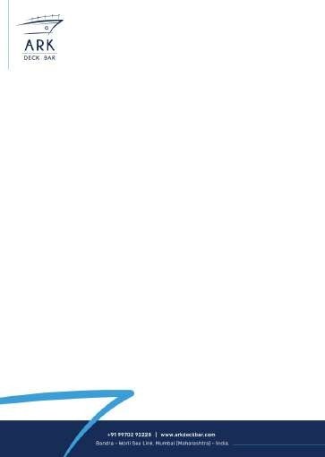 ARK Deck Bar letterhead design