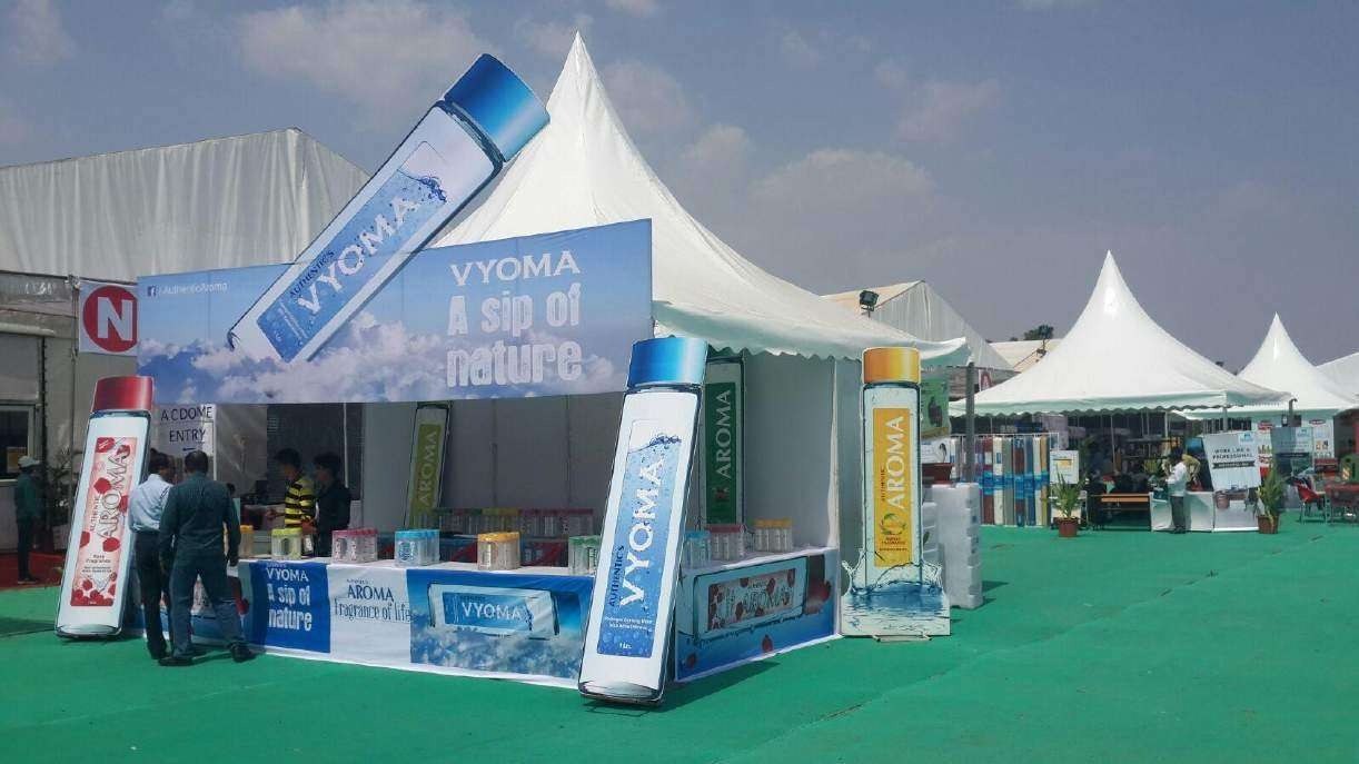 Authentic Aroma exhibition stall branding