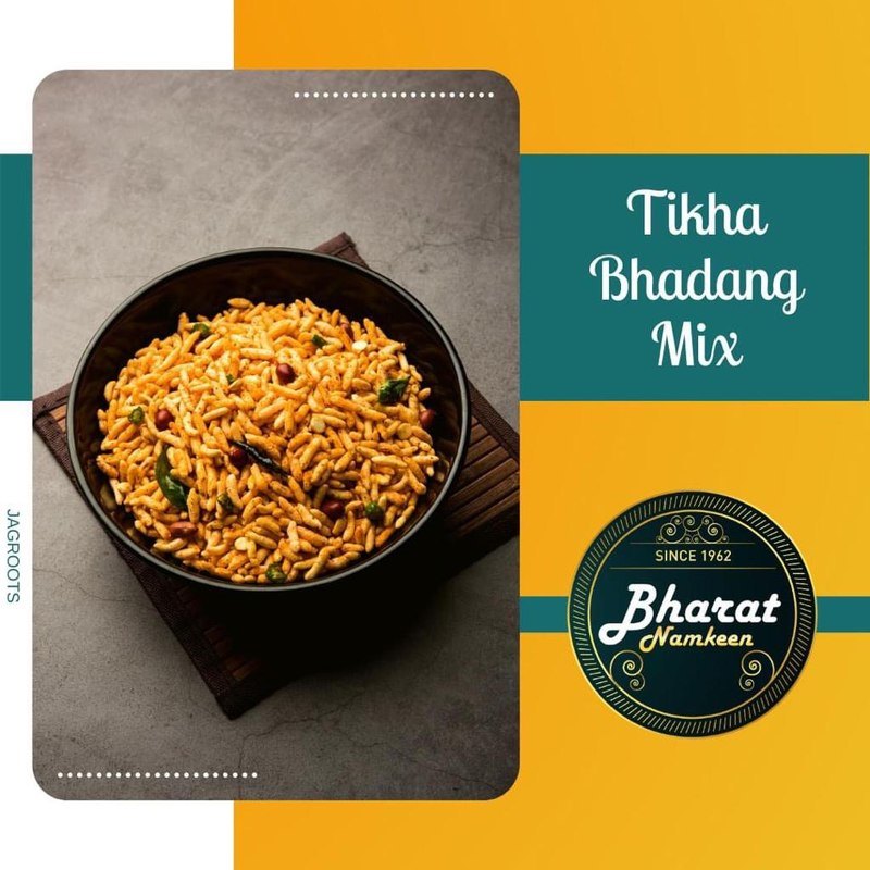 Bharat Namkeen social creative, Tikha Bhadang Mix