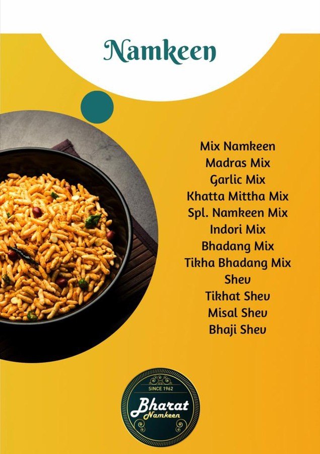 Bharat Namkeen product booklet page
