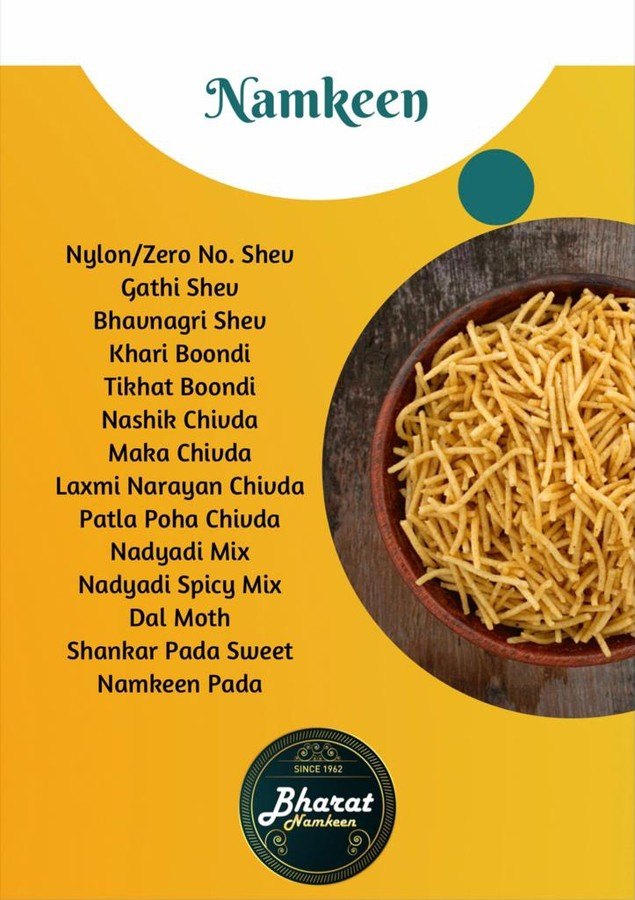 Bharat Namkeen product booklet page