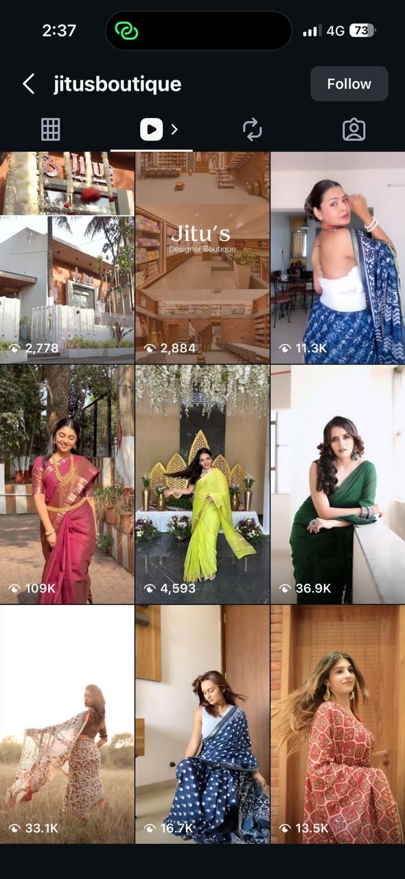 Jitu's Boutique influencer campaign