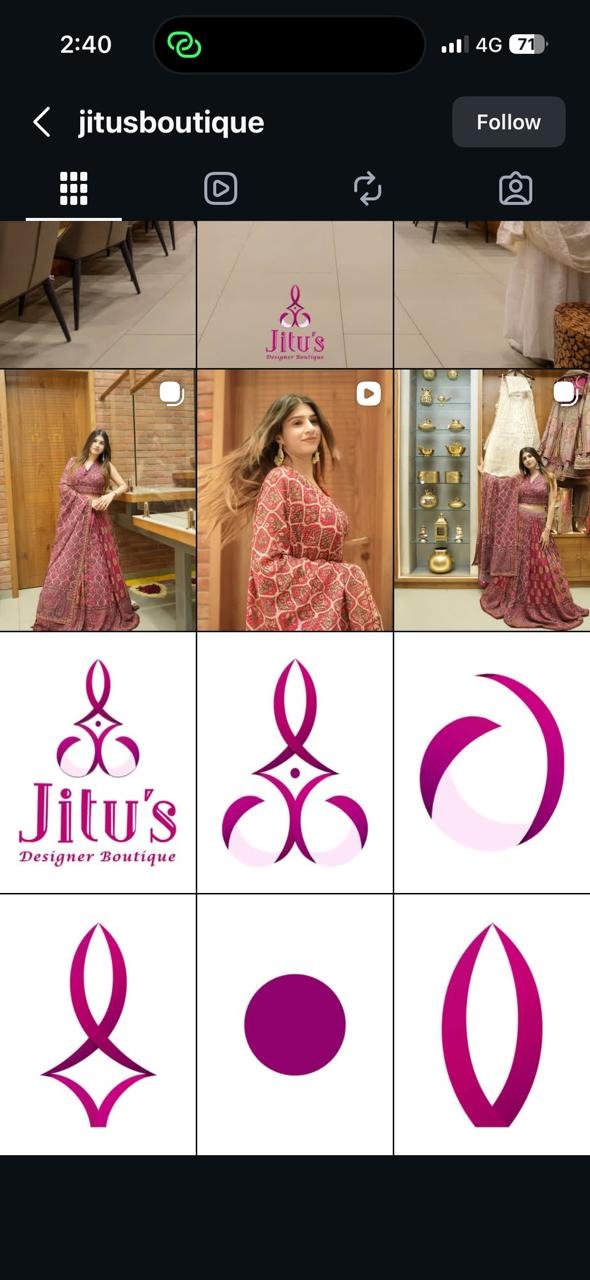 Jitu's Boutique brand identity system