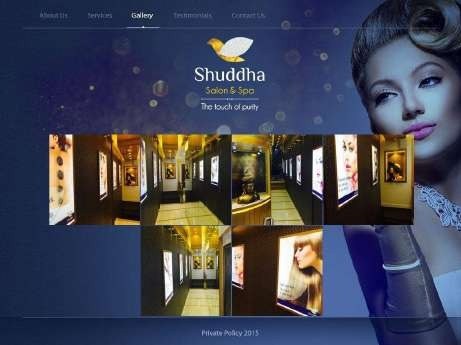Shuddha Wellness website page design